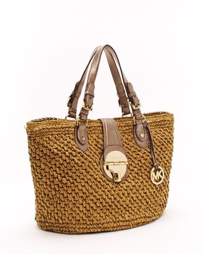 MK straw bag