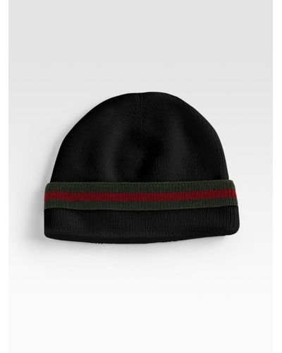 Gucci Winter Cap in Black for Men | Lyst