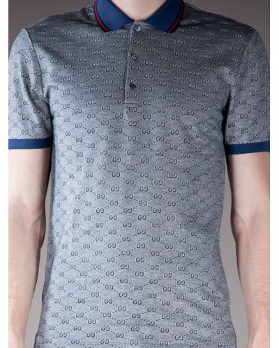 grey gucci polo