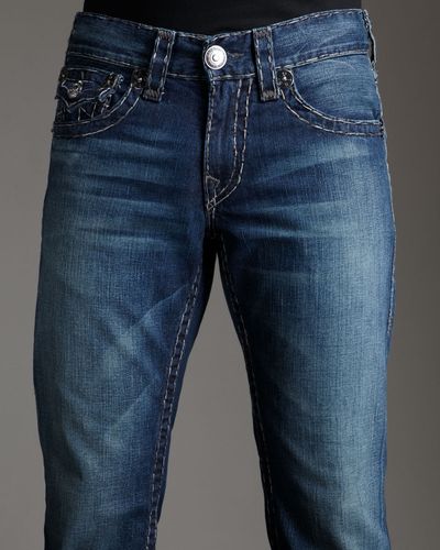 True Religion Billy Super T Yukon Jeans in Blue for Men - Lyst