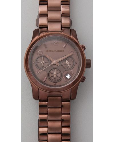 michael kors chocolate watch