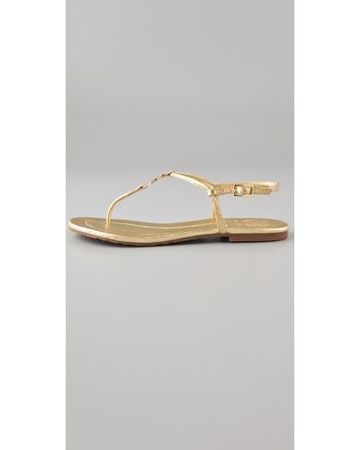 tory burch emmy sandals gold