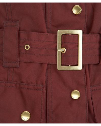 burgundy wax jacket