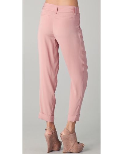 alice and olivia pink pants