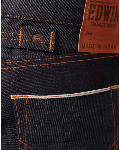 Edwin Edwin Sen Japanese Red Selvedge Skinny Jeans in Blue for Men - Lyst