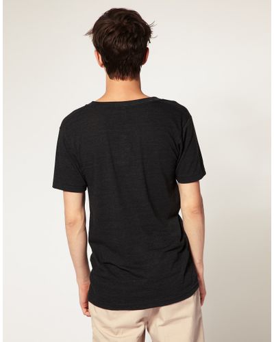 American Apparel Mens Tri-Blend Deep V-Neck Short Sleeve T-Shirt