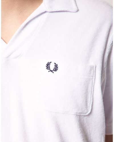 white fred perry polo