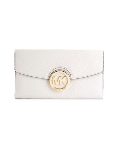Michael Kors Fulton Carry-all Wallet in Vanilla (White) - Lyst