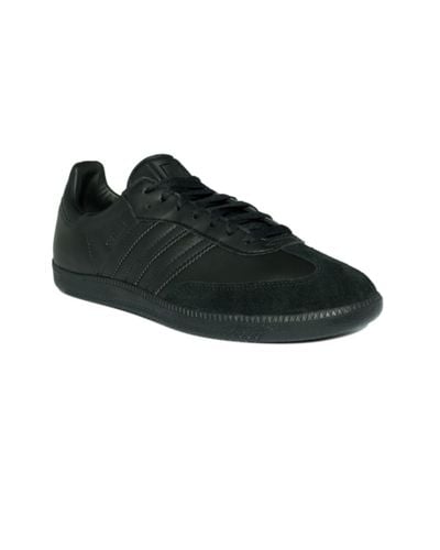 black leather sambas