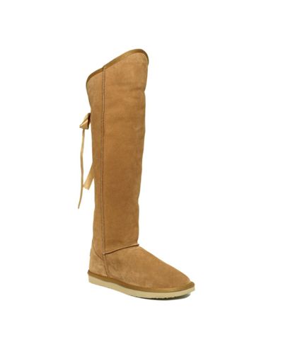 EMU Mackenzie Over The Knee Boots in Chestnut (Natural) - Lyst