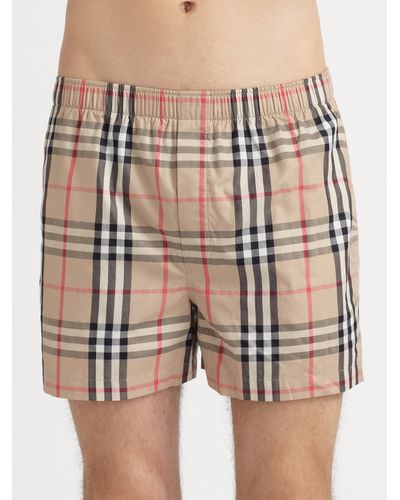 Burberry Woven Check Boxers, 3-pack for Men - Lyst