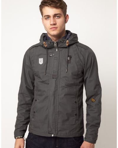 G-Star RAW Gstar Halo Recolite Hooded Overshirt in Grey (Gray) for Men ...