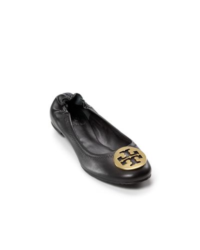 tory burch black reva flats