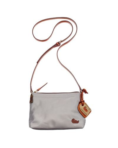 nylon crossbody pouchette