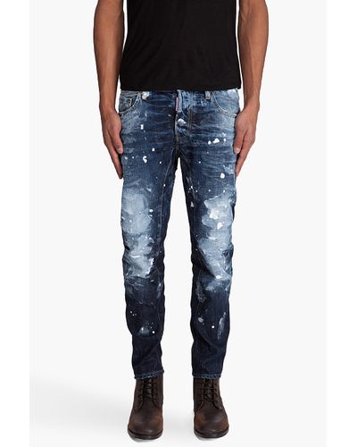 dsquared jeans mens paint splatter