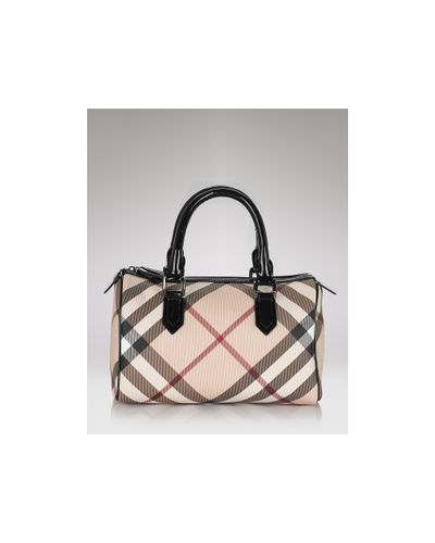 Burberry Nova Check Bowling Bag in Military Red (Brown) - Lyst