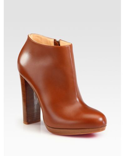 tan platform ankle boots