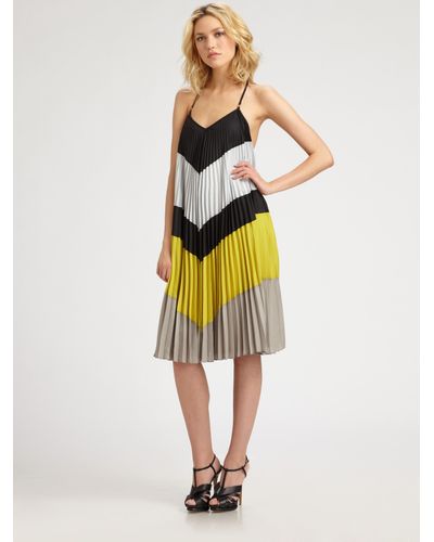 mango metallic striped dress