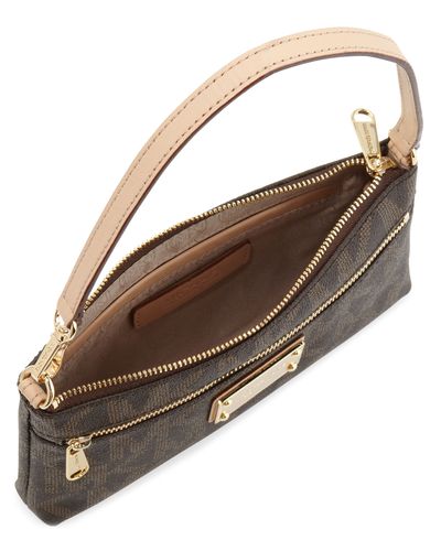 michael kors jet set signature large wristlet