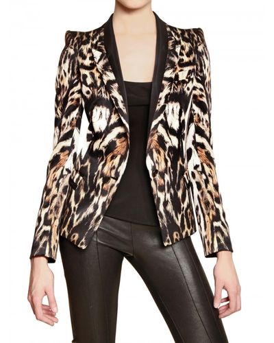 Roberto Cavalli Printed Silk Twill in Leopard (Brown) - Lyst