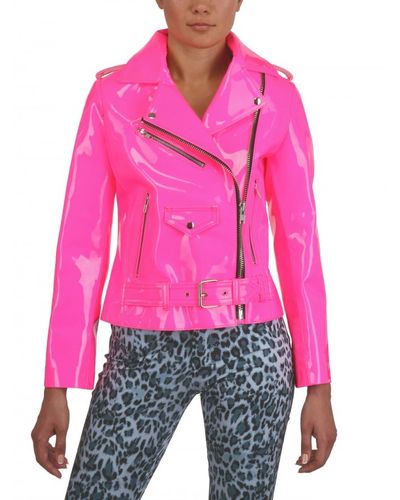 fluorescent pink jacket