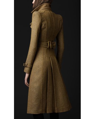 Burberry Prorsum Tailored Wool Trench Coat in Natural - Lyst