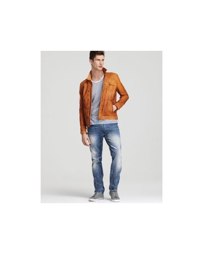 burnt orange leather jacket