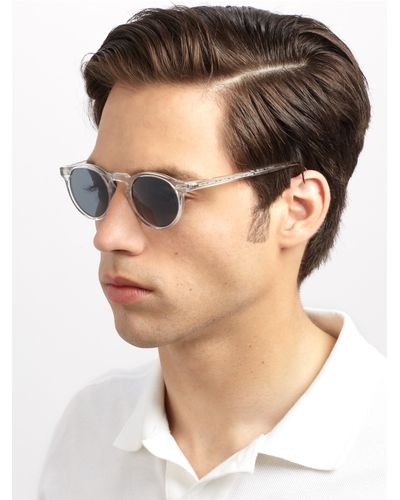 Oliver Peoples Gregory Peck Sunglasses in Blue for Men - Lyst