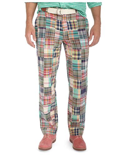 Brooks Brothers Clark Plainfront Patchwork Madras Pants for Men - Lyst