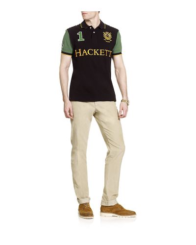 Hackett Dubai Polo Shirt in Denim (Black) for Men - Lyst