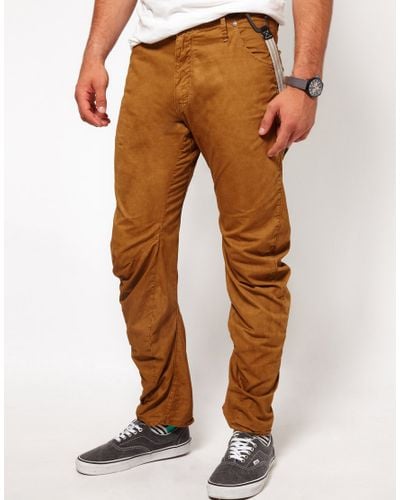 G-Star RAW Chinos Arc 3d Loose Tapered with Braces in Copper (Brown) for  Men - Lyst