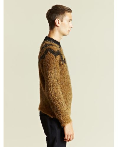 Dries Van Noten Dries Van Noten Mens Maud Sweater in Camel ...