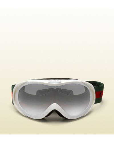 Gucci White Ski Goggles in Green for Men -