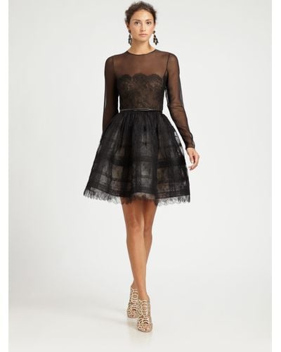 oscar de la renta black gown