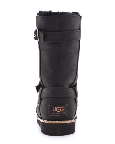 UGG Noira Engineer Boots in Black - Lyst
