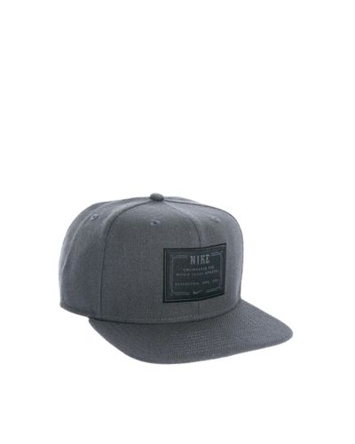 grey nike snapback