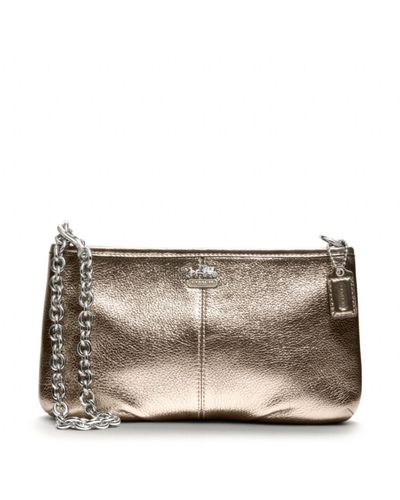 metallic wristlet