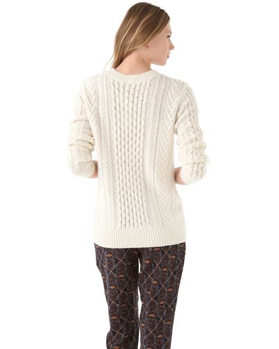 club monaco white sweater