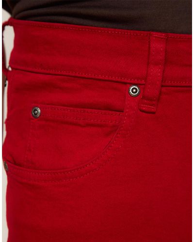 Dr. Denim Arlene High Waist Skinny Jeans in Red - Lyst