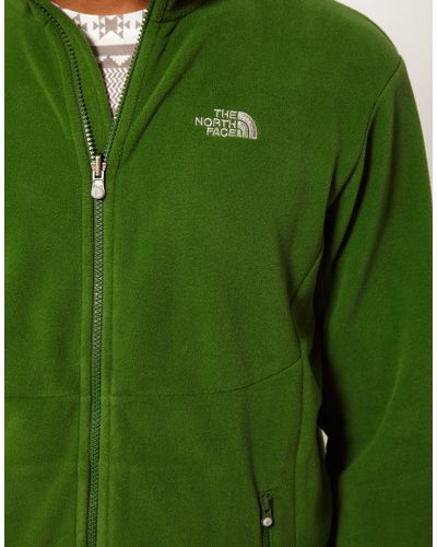 north face green fleece jacket