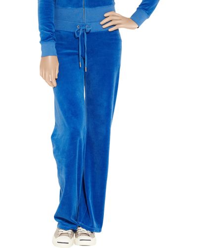 juicy couture blue flared track pants