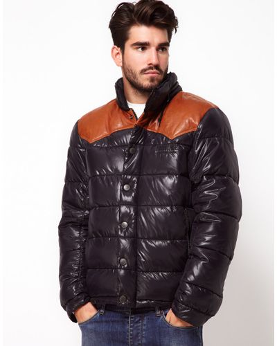 Pepe Jeans Pepe Heritage Quilted Jacket with Hood in Navy (Blue) for ...