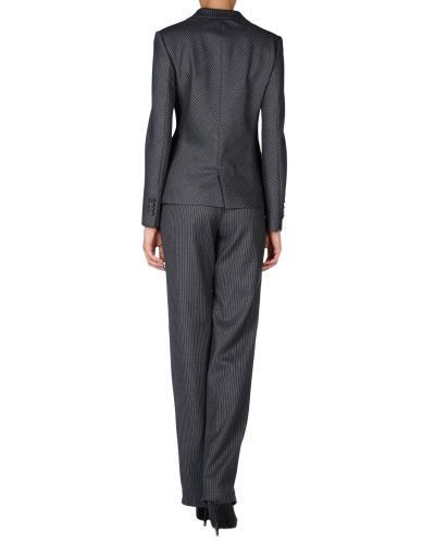 Giorgio Armani Pinstripe Suit in Grey (Gray) - Lyst
