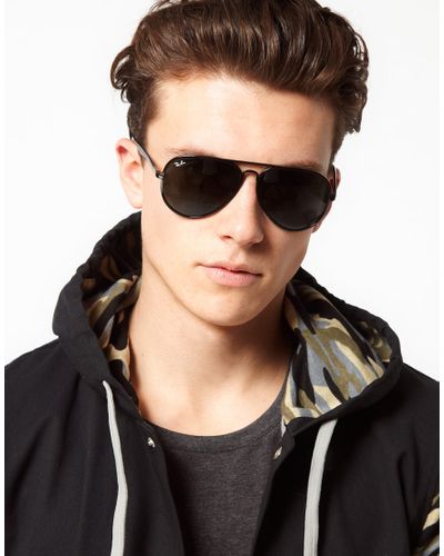 ray ban black aviators