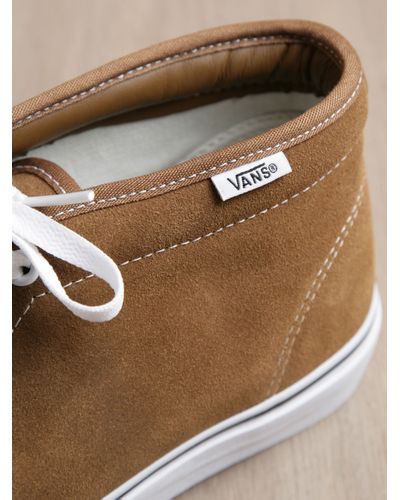 vans chukka boot tan