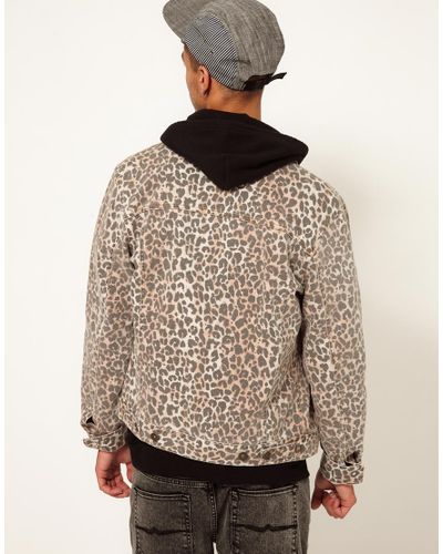 leopard denim jacket