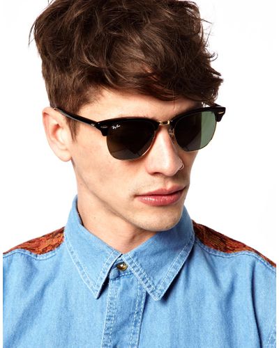black clubmaster ray bans