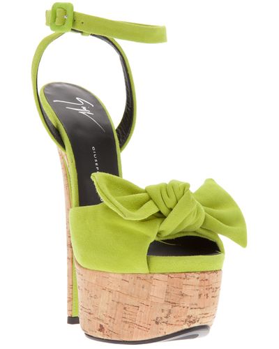 giuseppe zanotti green heels