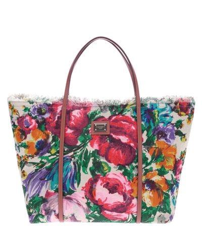 Dolce & Gabbana Floral Tote | Lyst