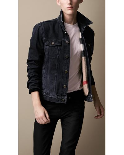 blue saint overdyed denim jacket